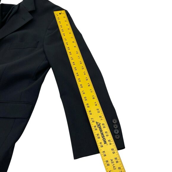 Brooks Brothers 346 Blazer Mens 42 R Black Suit Jacket Single Vent Wool Blend - Picture 12 of 14